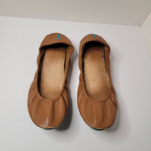 Tieks by Gavriell Chestnut Leather Ballet Flats Size 9 - Picture 2 of 11